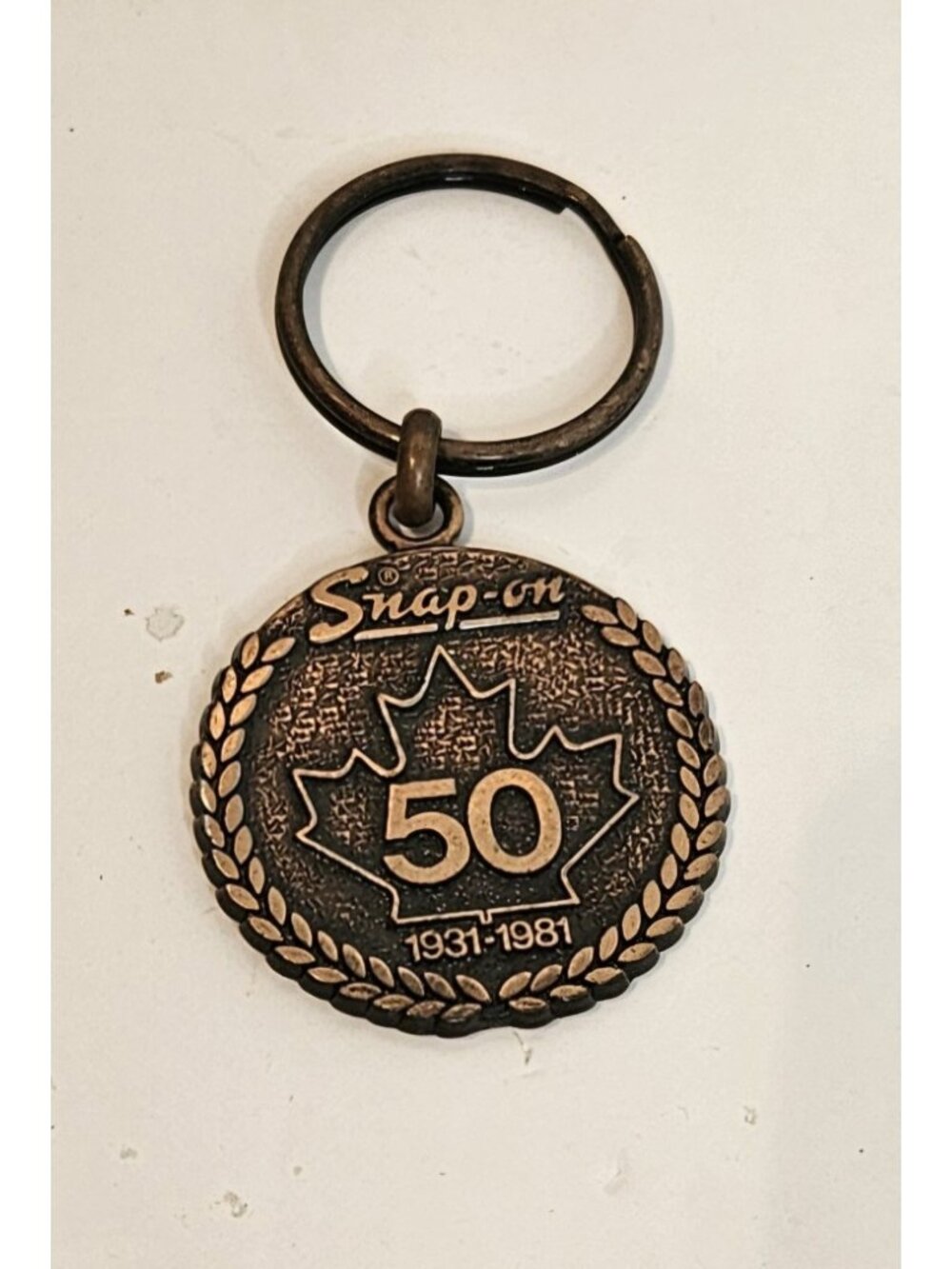 Rare Vintage Snap On Tools 1981 50TH Company Keychain